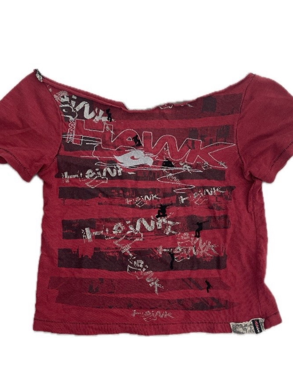 ✰ Hawk Cut Neck Baby Tee ✰